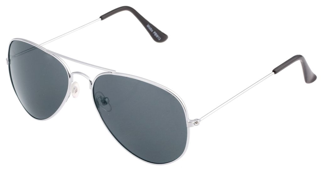 Piloten Brille Schwarz- Silber Produktbild 
