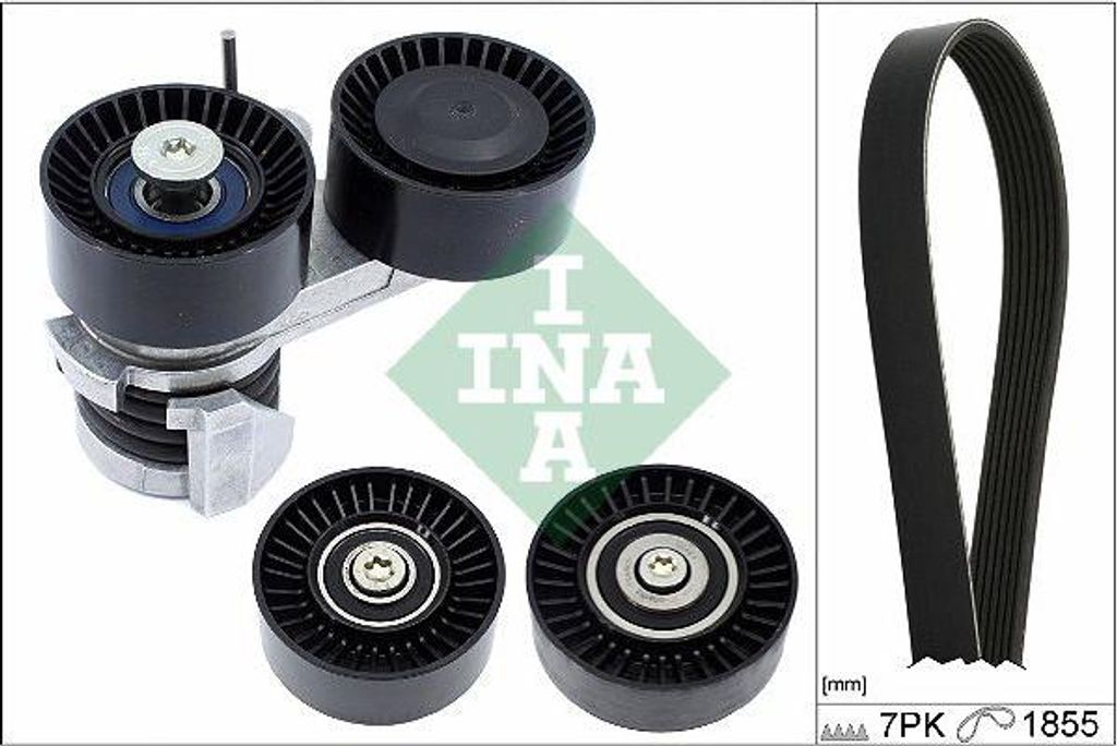 INA 529 0495 10 Keilrippenriemensatz OE 7578675 kompatibel mit 1er E88, 1er E82, 3er E90, 3er E93, 3er E92, 3er E91
