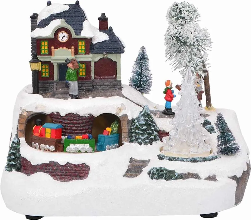 Table de Noël Multicolore vidaXL : Déco de Fête Robuste en Résine