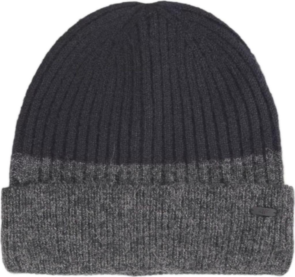 4F Herren Wintermütze mit Wollanteil – Warm und Bequem, Dunkelblau, Größe M