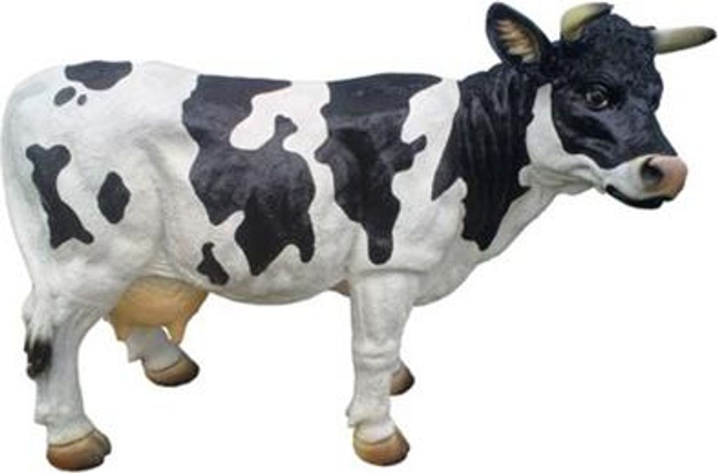Aufsteller Rind Dekoration Bauernhof Deko Garten Kühe Skulptur Kuh 40cm Neu