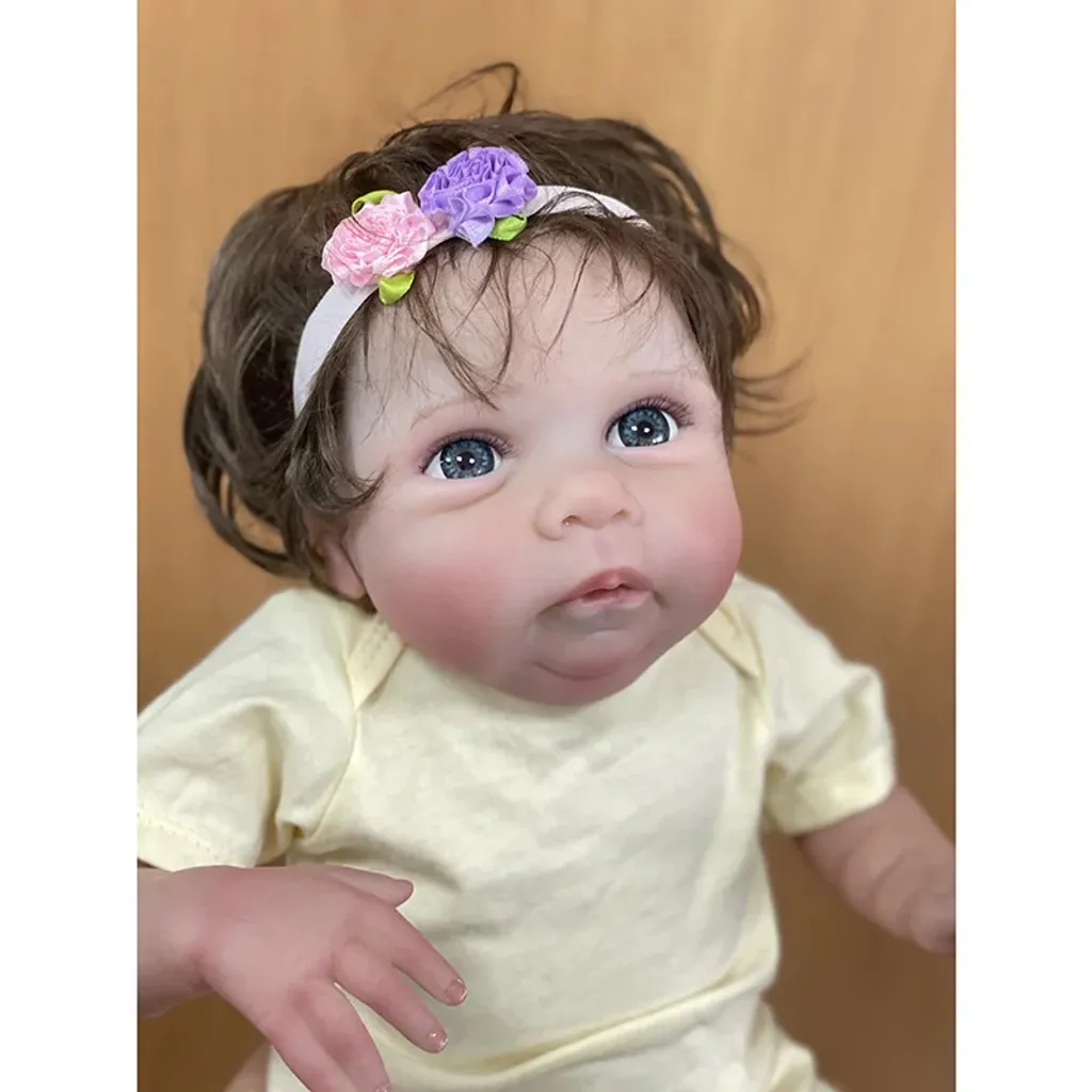 Poupée Reborn Réaliste Miley : Peinture 3D et Cheveux Implantés Main