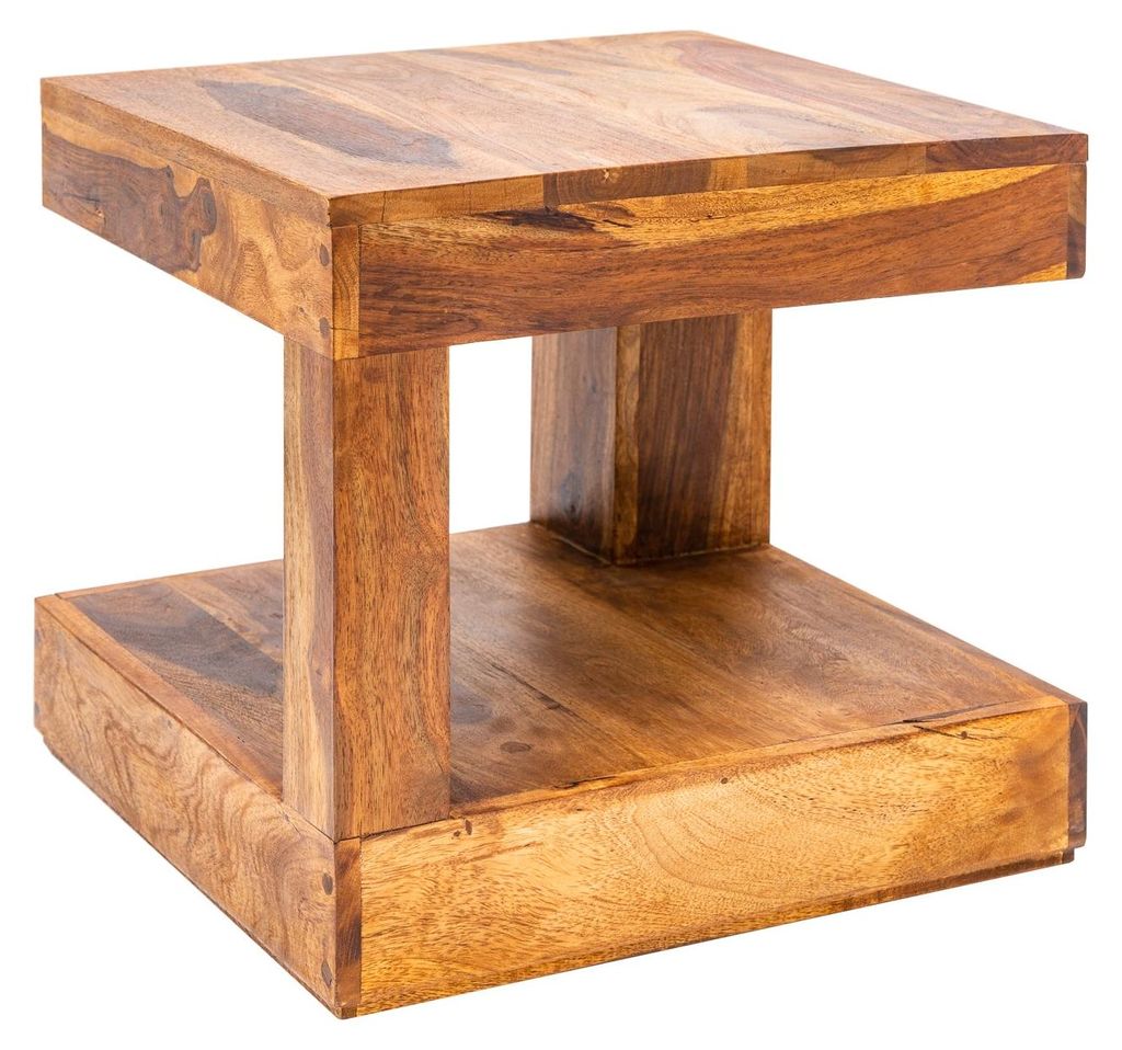 Mesa de centro de 45x45 cm, diseño de madera, mesa moderna Imagen del producto 