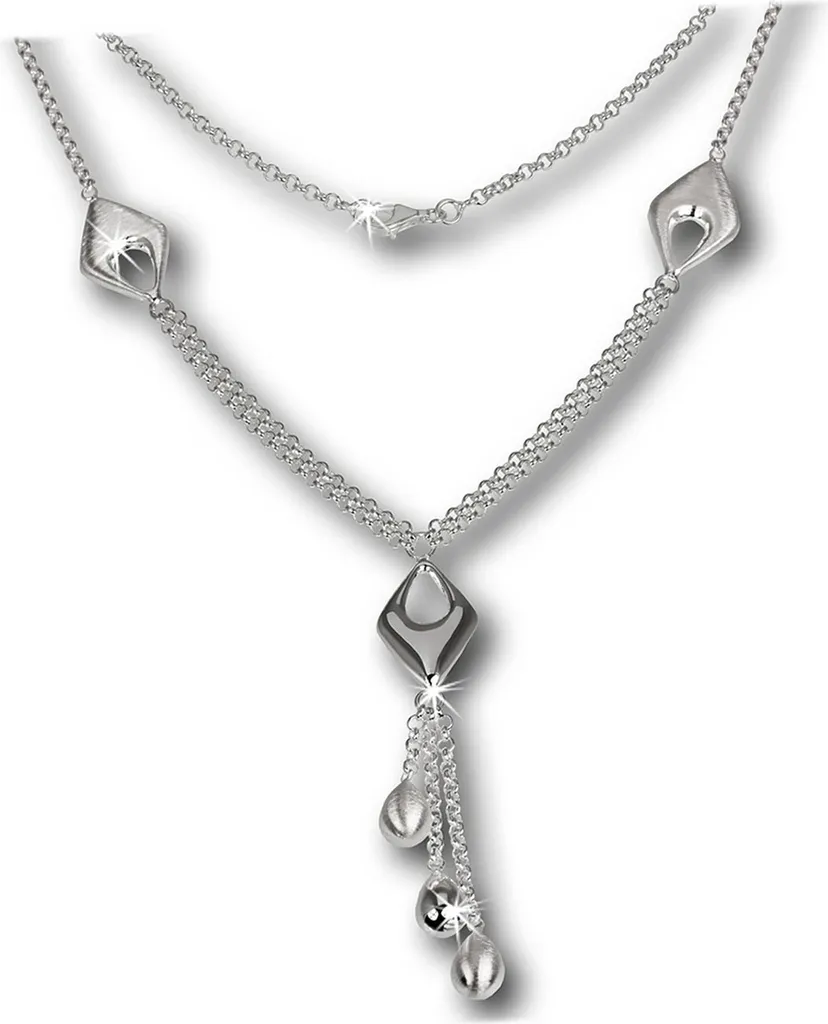 Collier femme argent mat 45cm SilberDream idée cadeau bijou tendance