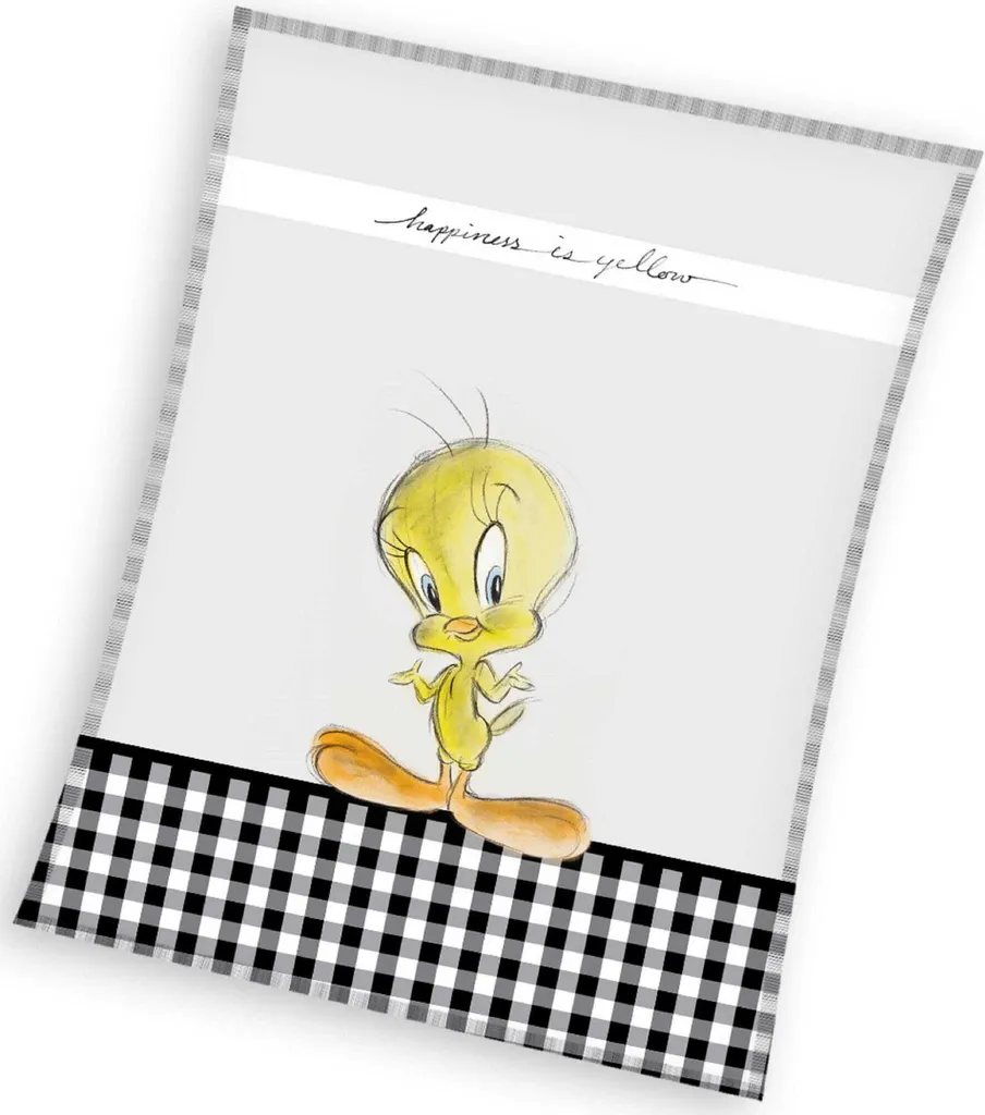 Coperta Titti Looney Tunes 130x170 - Plaid Termico Melodie Incantate