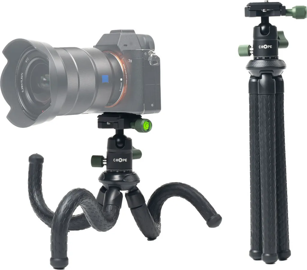 Trépied de Voyage Flexible 30cm Idéal pour Vlog YouTube et Instagram