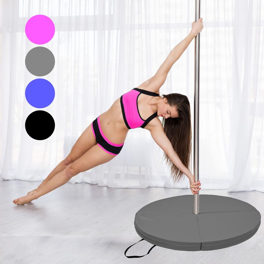 Pole Dance Matte 10 cm Ø 120cm grau Tanzstangenmatte Matte Produktbild 