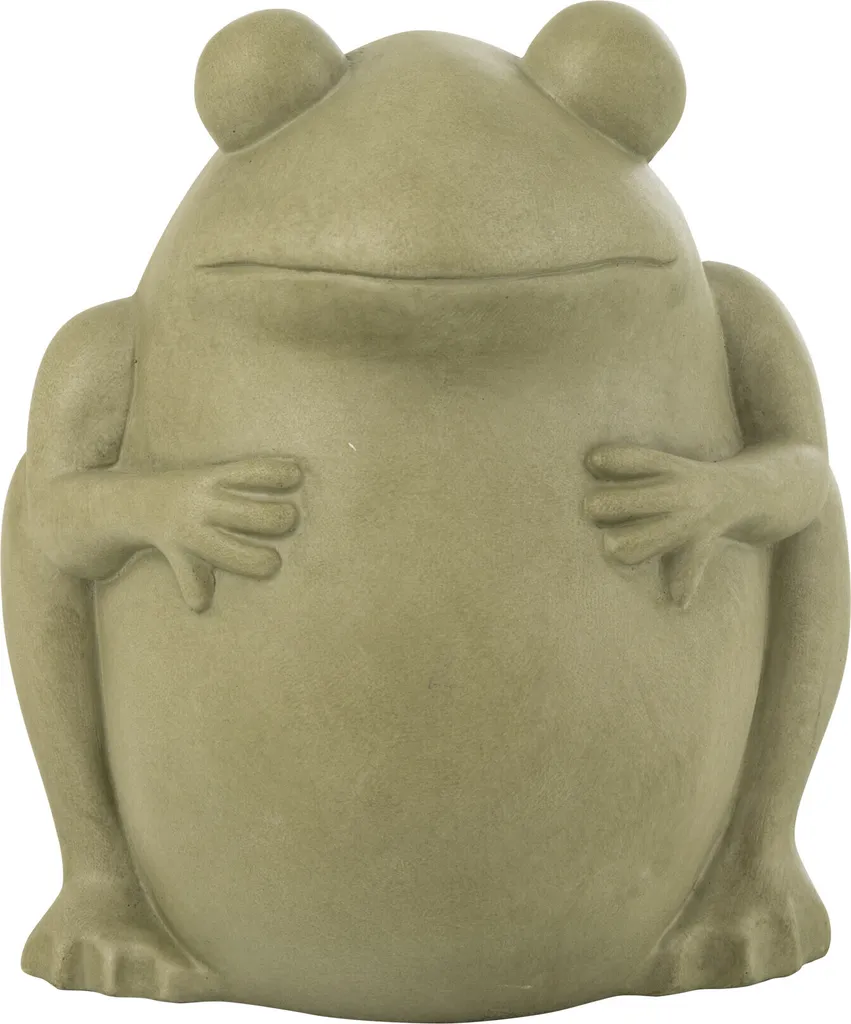 J-Line Cache-pot Grenouille Ton Vert Large - Déco Jardin en Magnésie