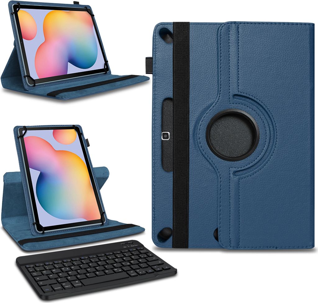 Tablet Case Tastatur Xiaomi Pad 6 / Pro Hülle Schutzhülle Bluetooth Tastatur QWERTZFarben:Blau