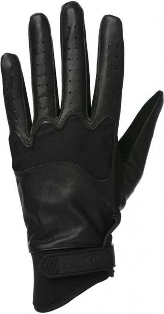 EQUITHÈME Handschuhe Soft cuir, Reithandschuhe, Farbe:Schwarz, Größe:XL