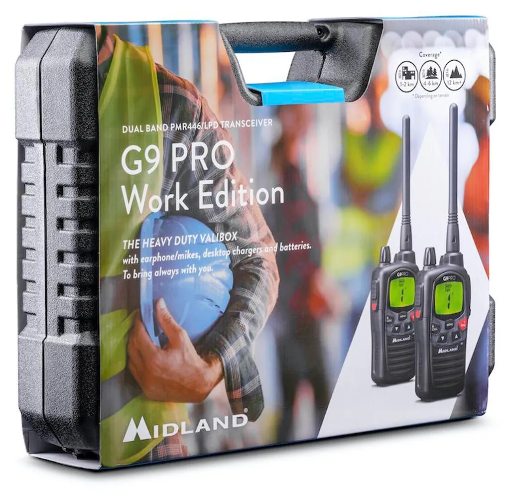 Midland G9 Pro Work Edition : talkie robuste avec chargeur double
