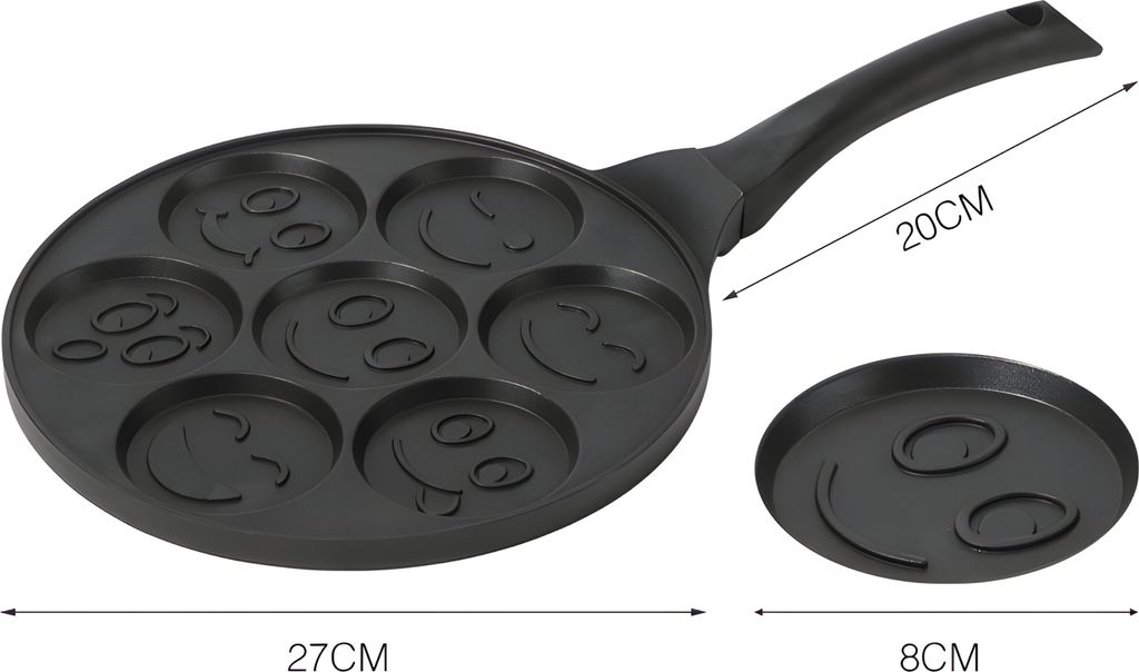 Panvica na palacinky Smiley Emoji Ø26cm Alu Cast Pancake Obrázok produktu 10