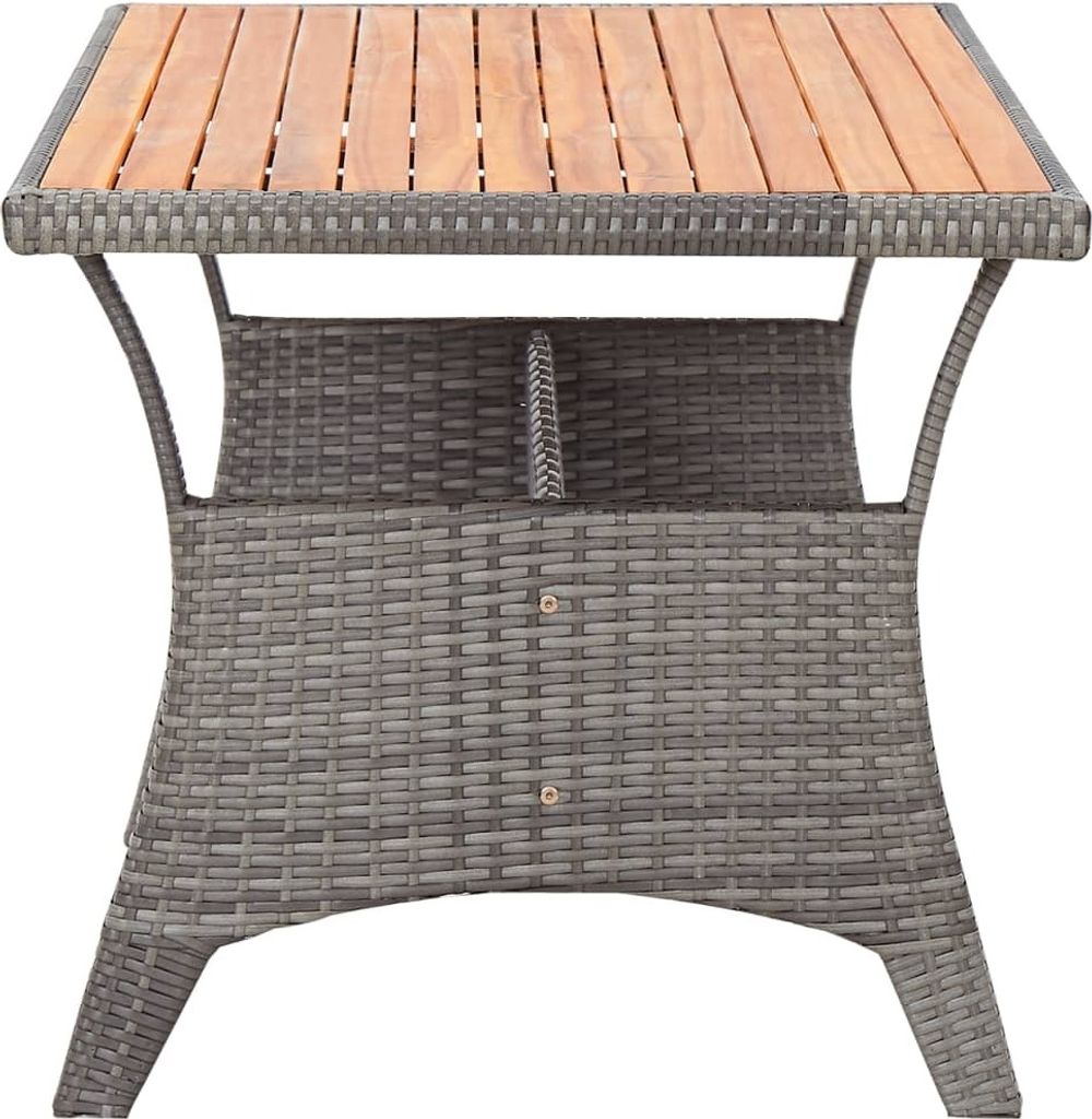 vidaXL Zahradní stůl šedý 120x70x66 cm Akátové masivní Obrázek produktu 