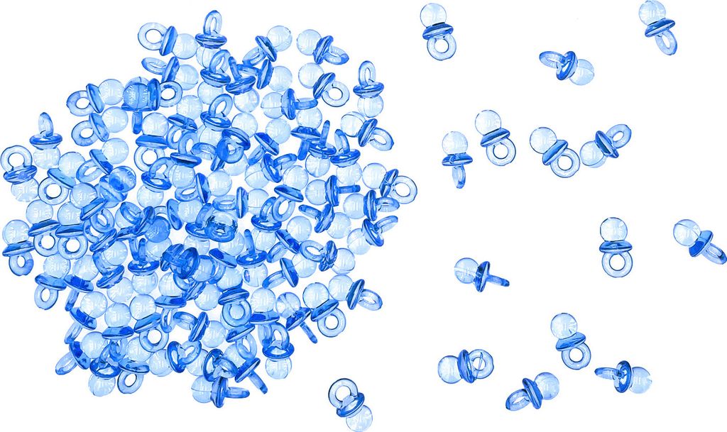 Oblique Unique 100 Mini Schnuller blau Tischdekoration Produktbild 