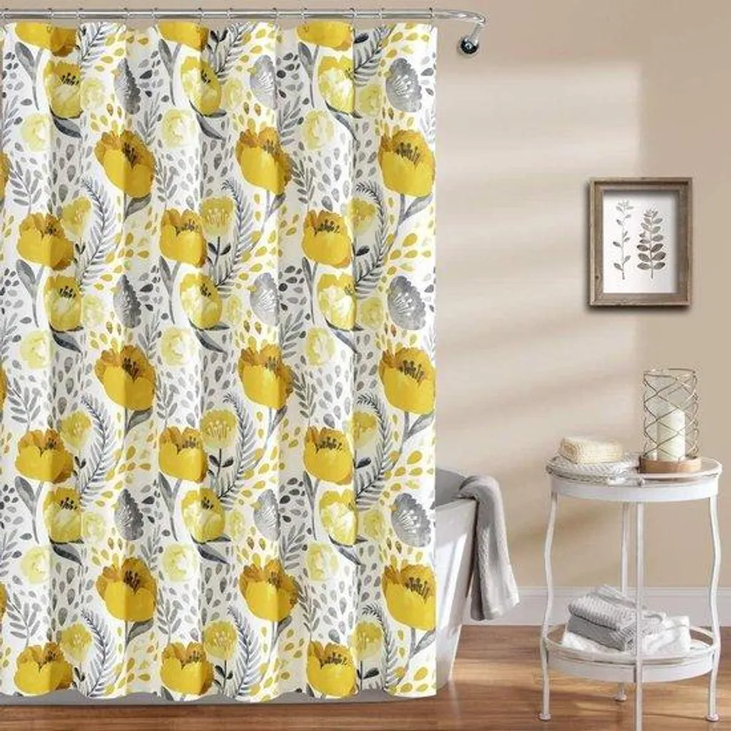 Rideau de jardin occultant jaune 183 cm pour pergola et terrasse