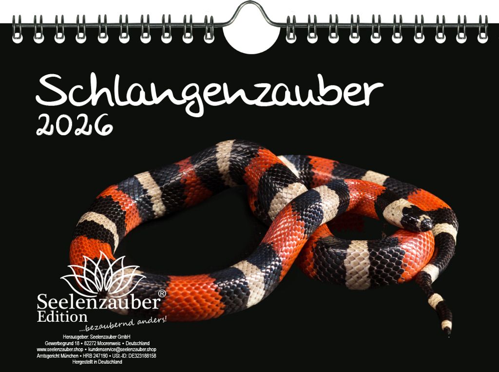 Schlangenzauber DIN A5 Kalender für 2026 - Seelenzauber