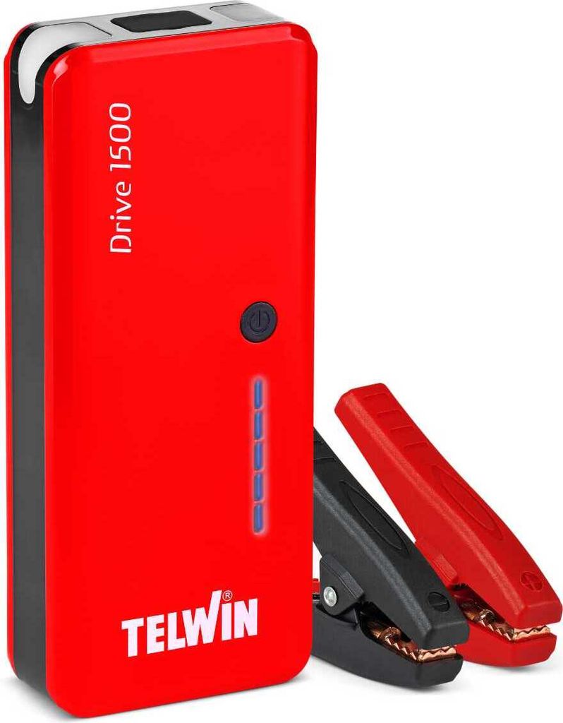 Telwin Drive 1500 12V Starthilfegerät Starthilfe LED Leuchte Power Bank USB-C/ A