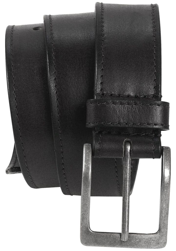 Harrys-Collection Uni Gürtel Büffelleder, schwarz, W 100 = Produktbild 