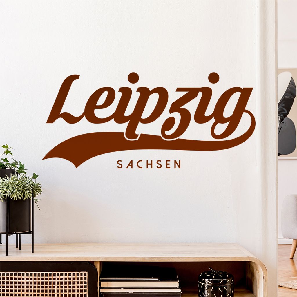 Leipzig Sachsen Wandtattoo Wandaufkleber Wall Sticker - Dekoration, Küche, Wohnzimmer, Schlafzimmer, Badezimmer