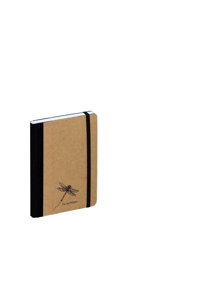 Notizbuch A6 Pur 96 Blatt kariert natur.