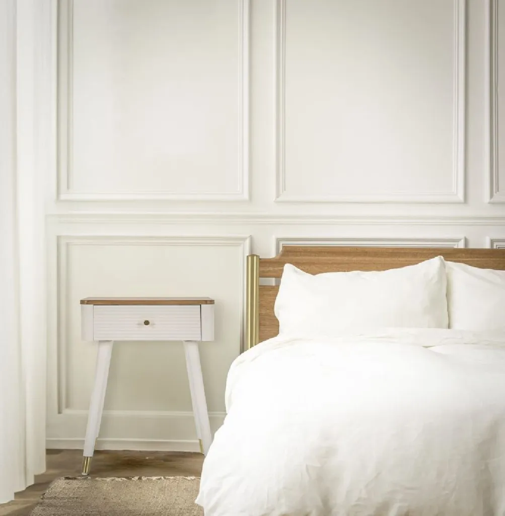 Table de chevet gain de place Matera pour optimiser le rangement lit - 8