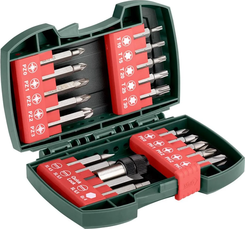Set d'embouts Metabo 630454000 pour vissage intensif et montage