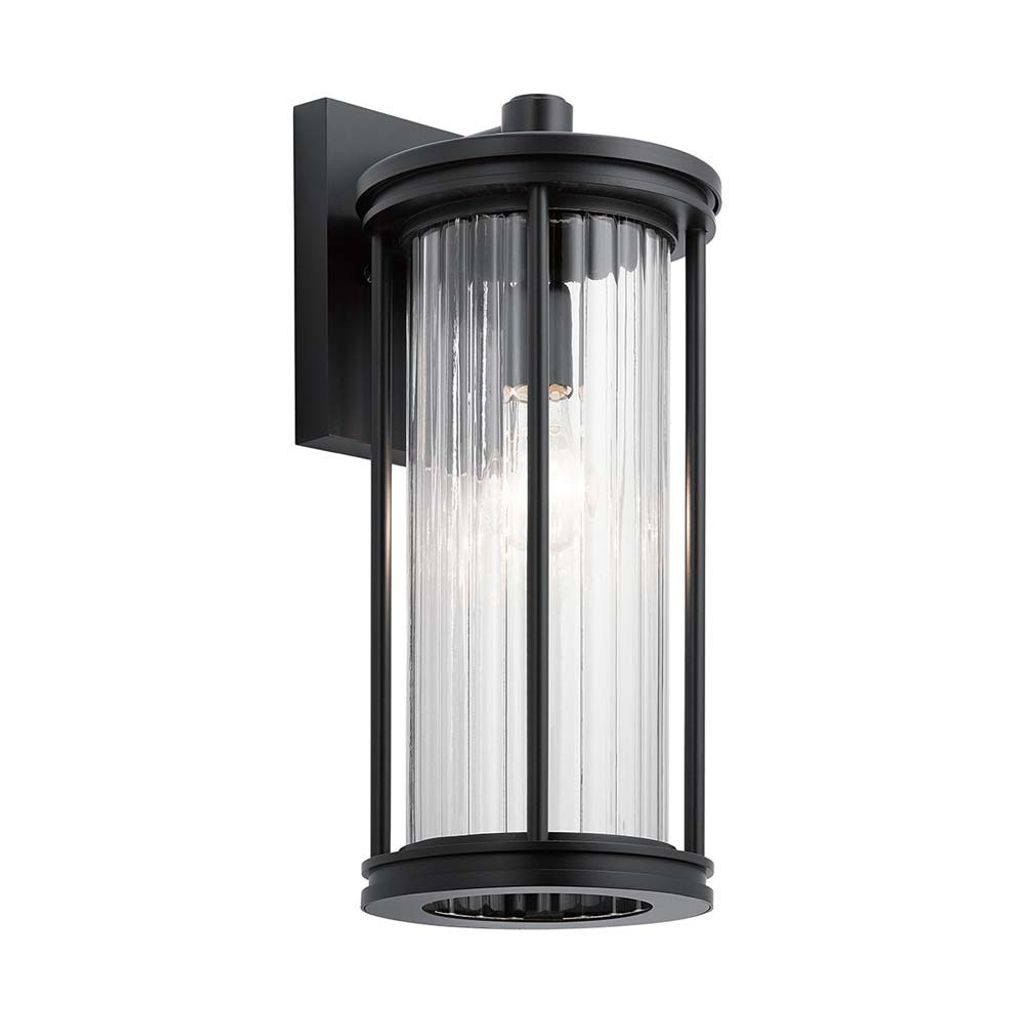 Barras Outdoor Wandleuchte schwarz Kichler KL-BARRAS2-M-BK