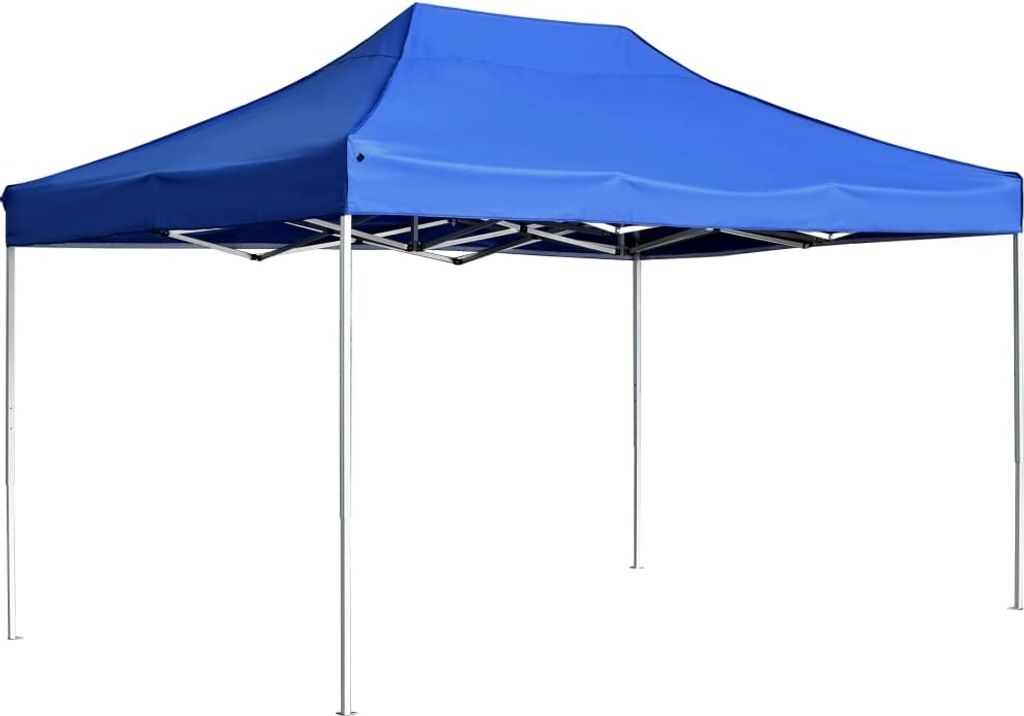 "im Angebot" Profi-Partyzelt Faltbar Aluminium 4,5x3 m Blau - Pavillons & Partyzelte CC19990