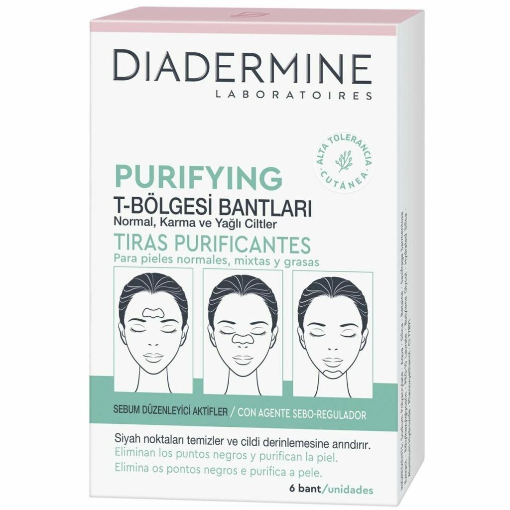 Diadermine Bandes purifiantes pour peau normale/mixte - 6 Image du produit 