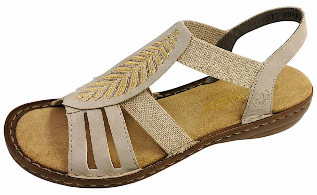 Rieker Sandalen Plat  Sandalen Plat - Beige - Maat 37 Produktbild 