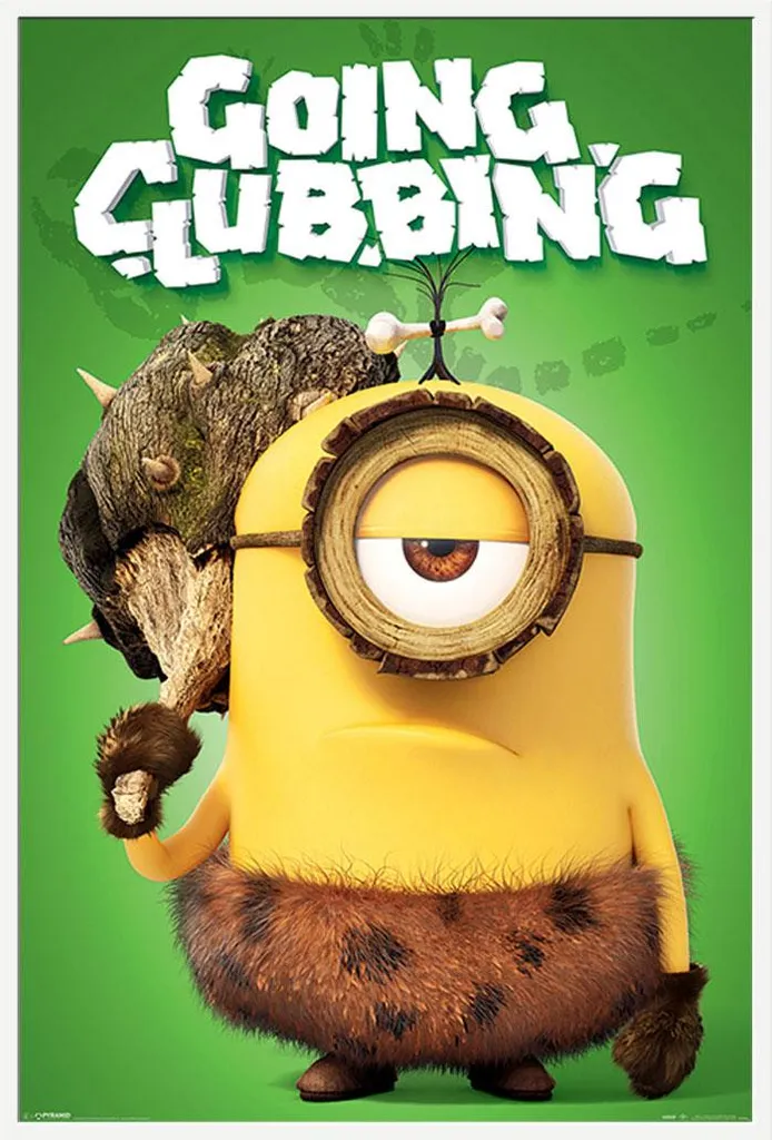 Cadre blanc Shinsuke et affiche Minions vitre acrylique incassable
