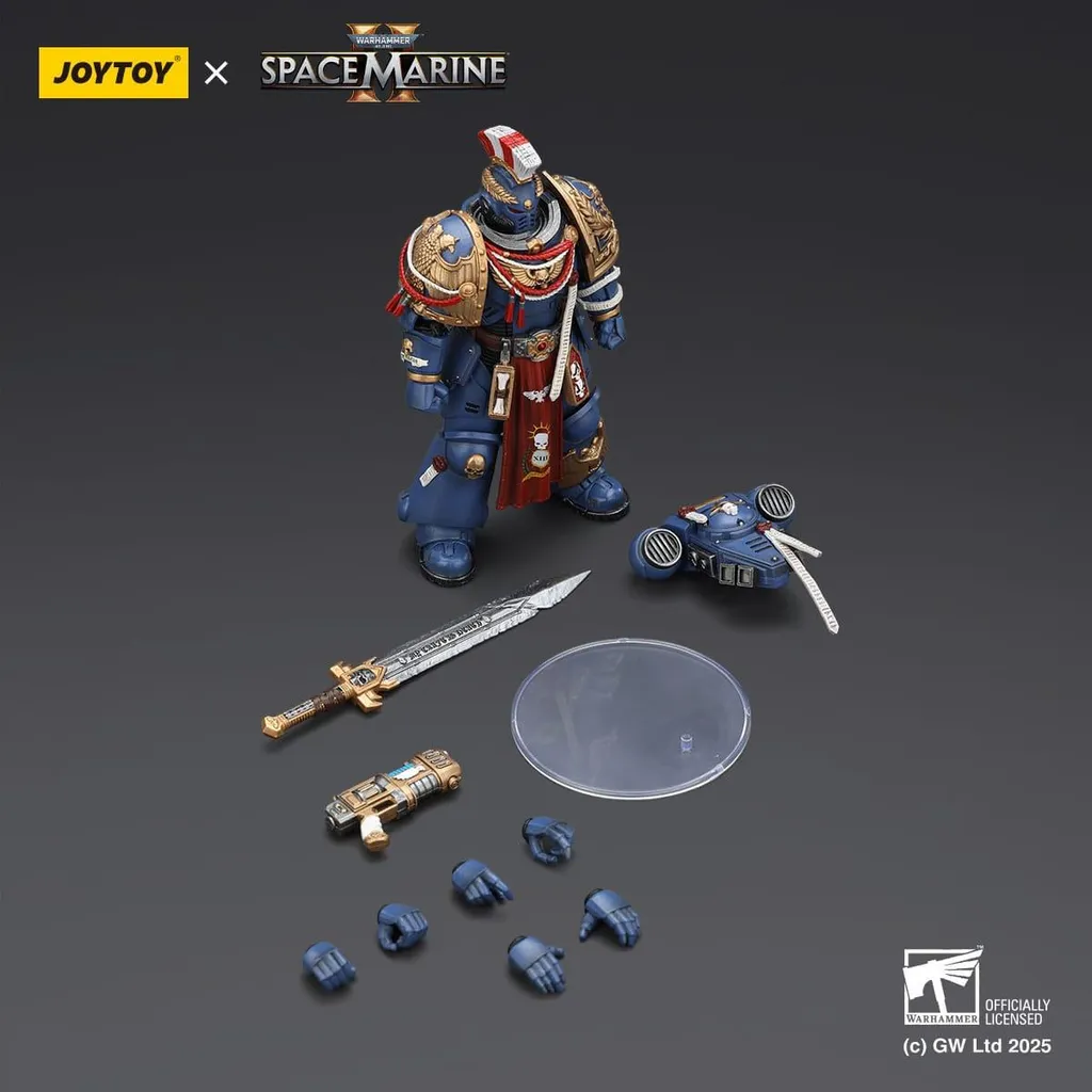Figurine Space Marine 2 Ultramarines décorative pour setup gaming 13cm