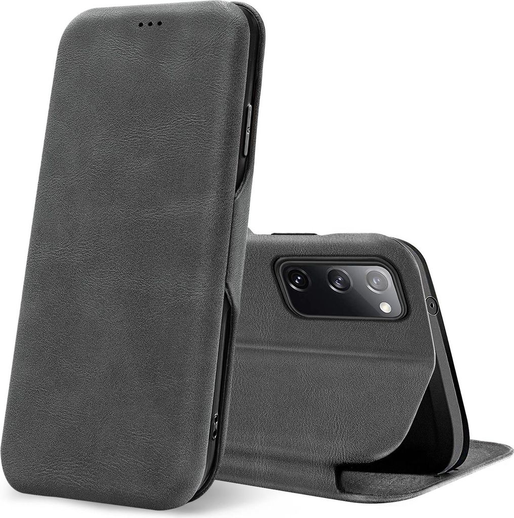 Shell Flip Case für Samsung Galaxy S20 FE Hülle Book Cover Handy Tasche mit Kartenfach Premium Schutzhülle