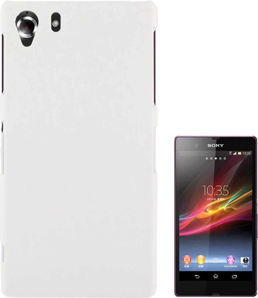 Schutzhülle Kunststoff-Gehäuse für Sony Xperia Z1 weiß