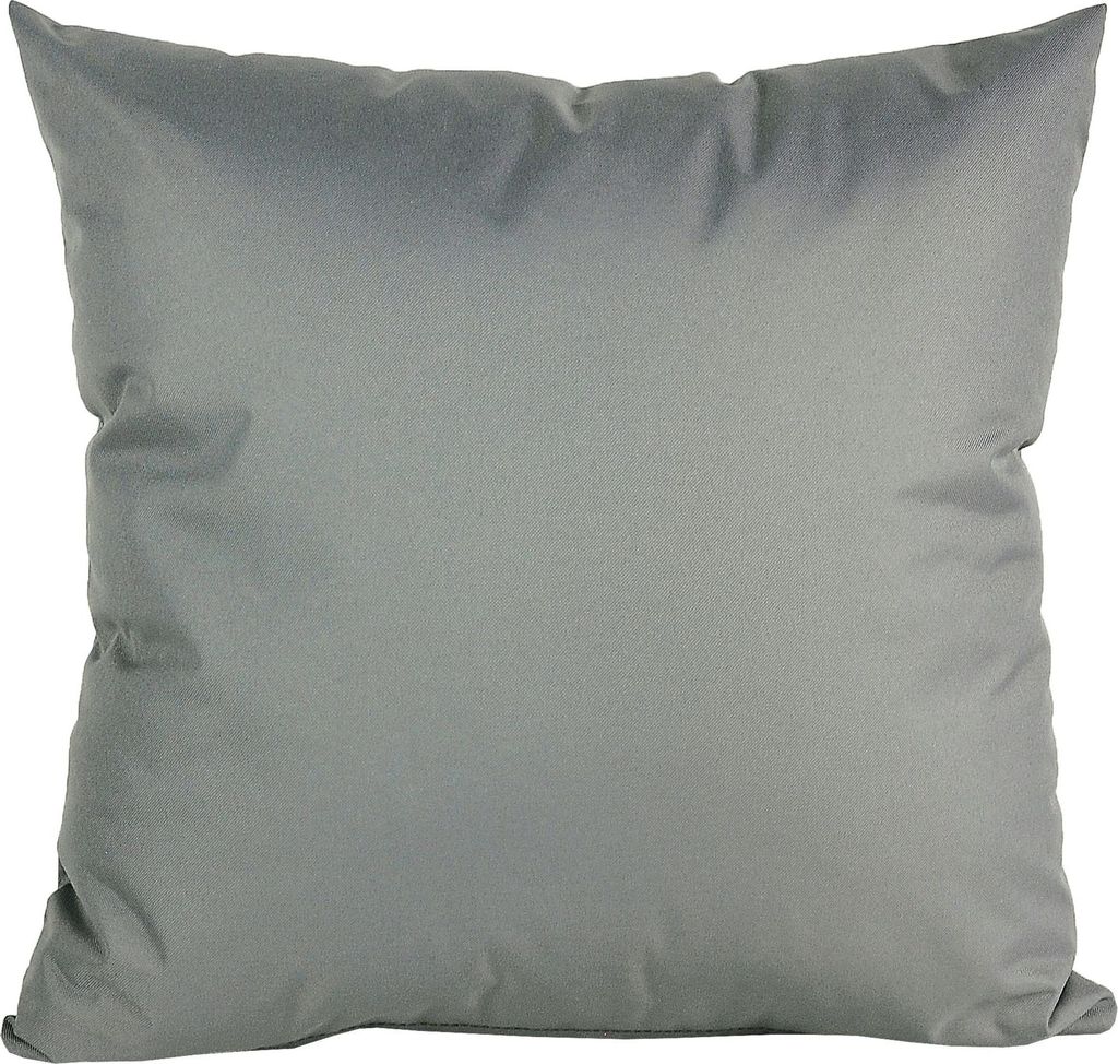 JACK 1x 40x40cm Outdoor Kissenhülle Bezug Lounge Garten Einfarbig, Farbe:Grau