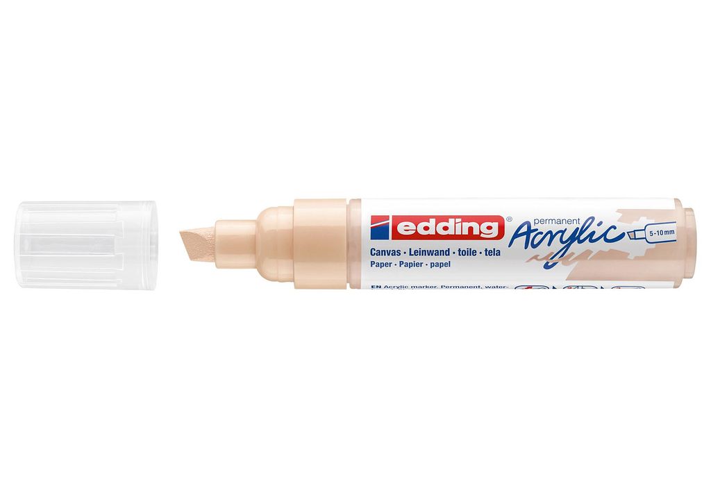 Edding 5000 Acrylmarker Breit, Beige, Meißel, Beige, Produktbild 