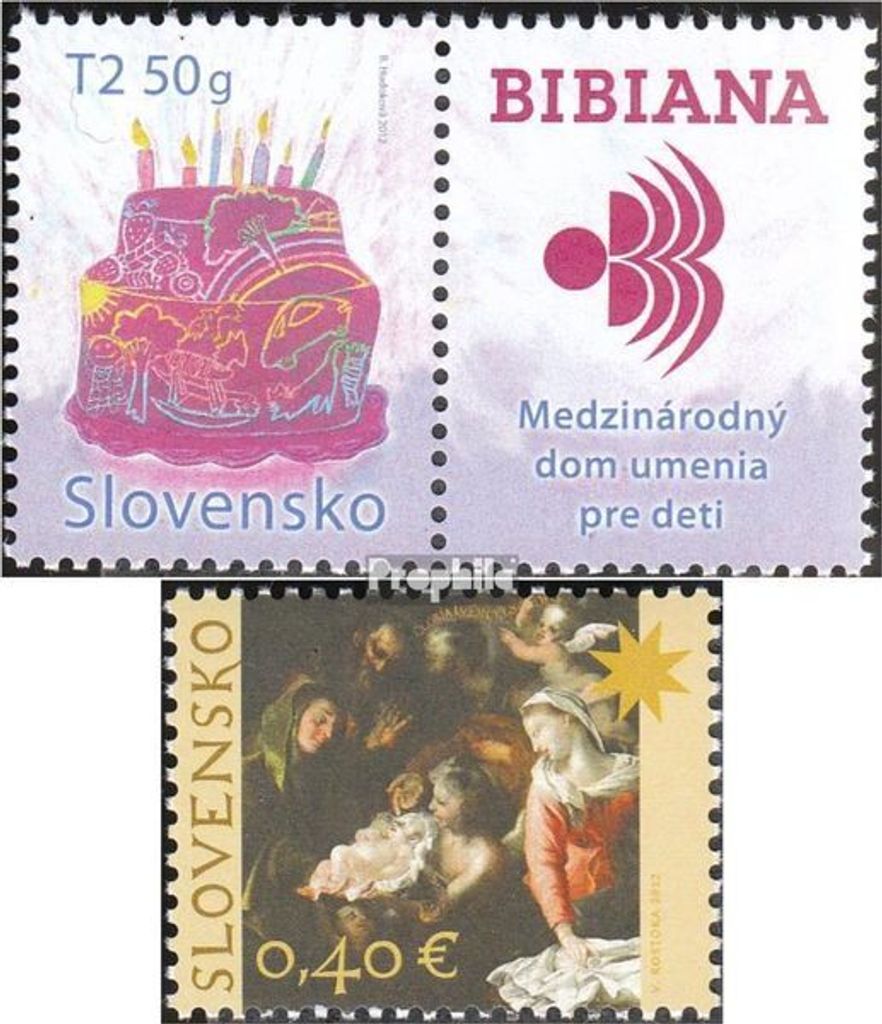 Briefmarken Slowakei 2012 Mi 683Zf mit Zierfeld,694 (kompl.Ausg.) postfrisch Kinder