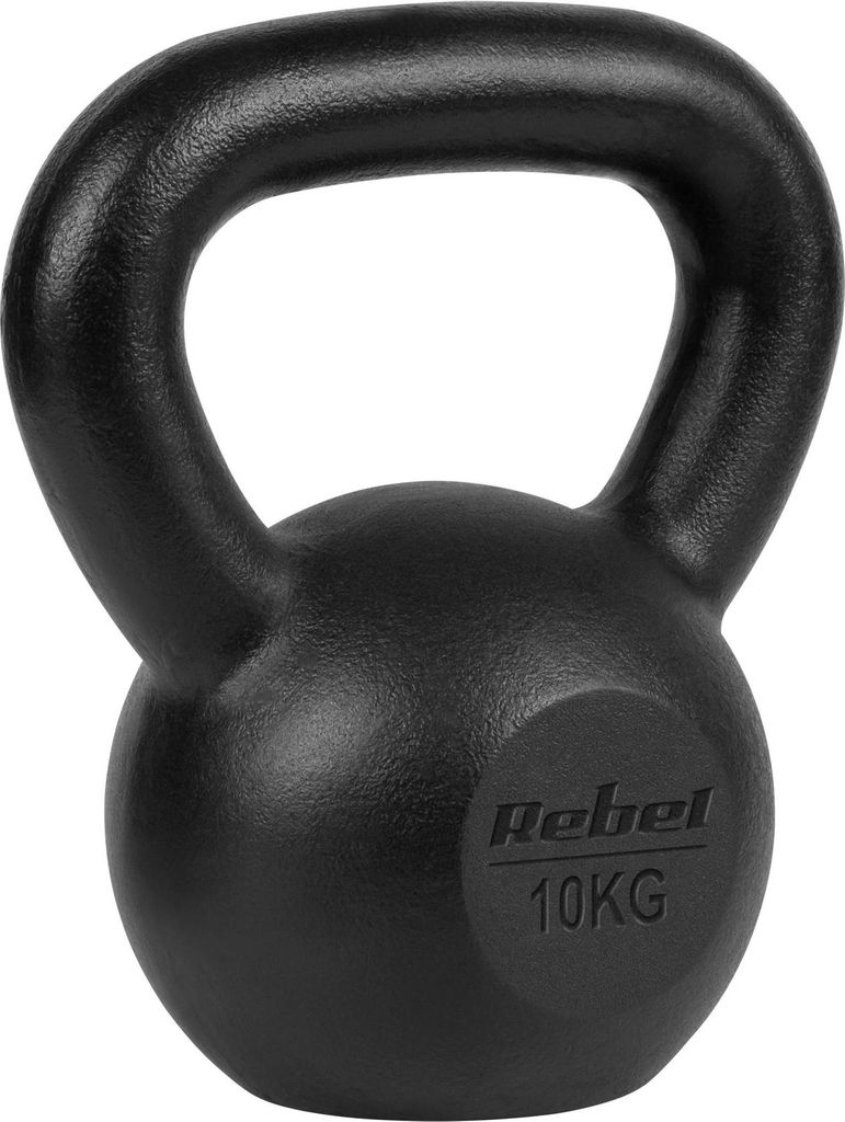 Rebel Gusseisen Kettlebell 10kg für vielseitiges Training