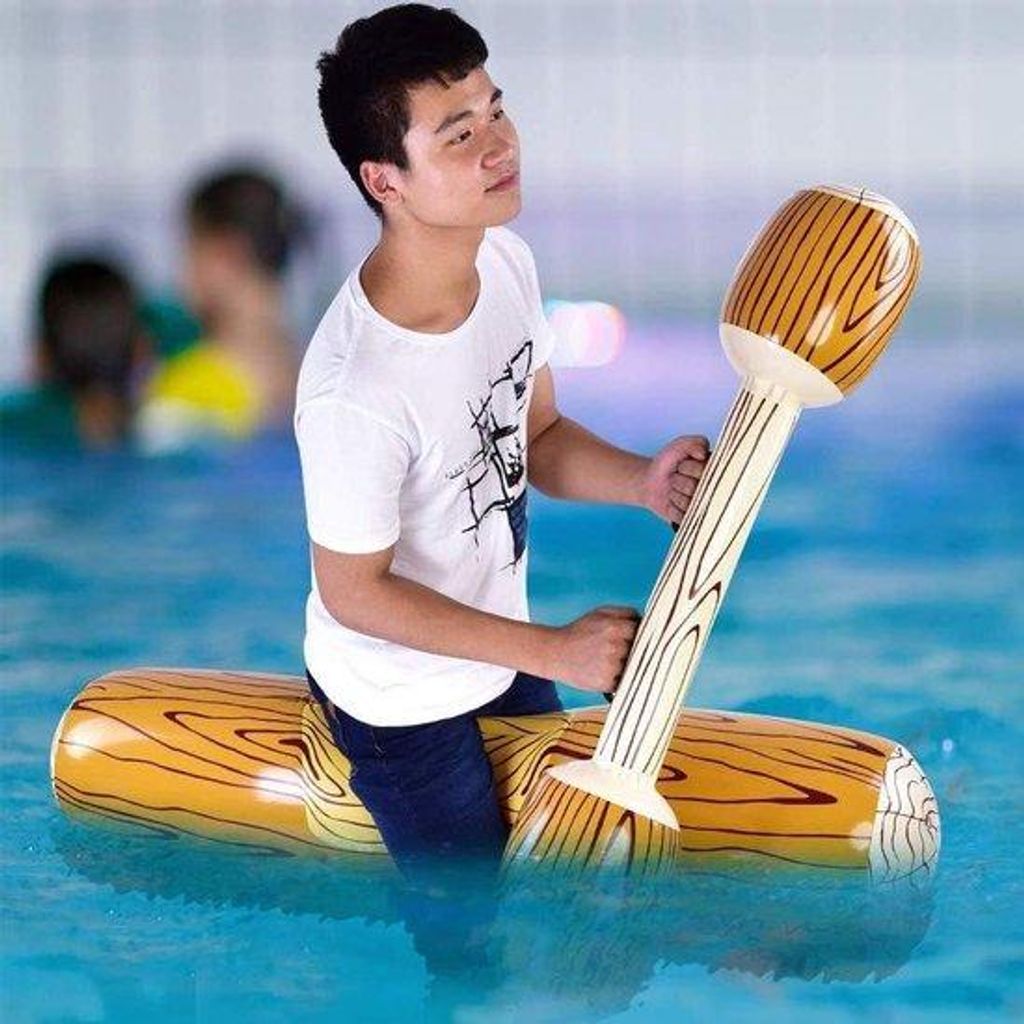 Schwimmendes Holzfloß Opblaasbar