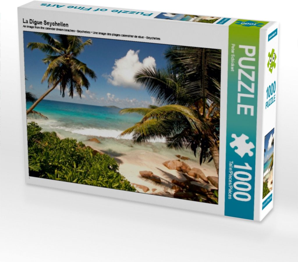 Calvendo La Digue Seychellen 1000 Teile Puzzle quer 640x480mm, Schickert Peter; 7432610