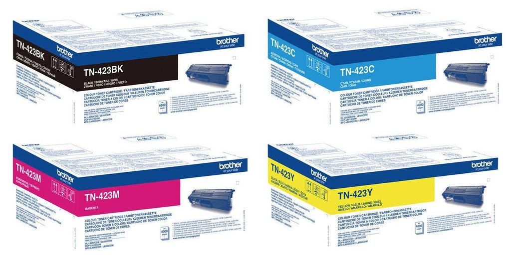 Brother TN-423 4er Multipack Original Toner TN423 , cyan, Produktbild 