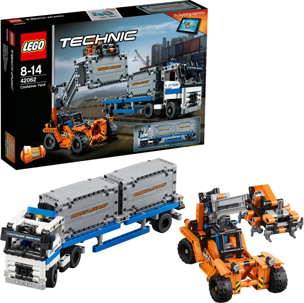 Jeu de construction de transport de conteneurs LEGO Technic 42062 bleu - 17