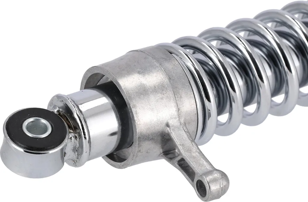 Amortisseur 385 mm MZ ETZ 251 réglable avec finition chrome brillant - 3
