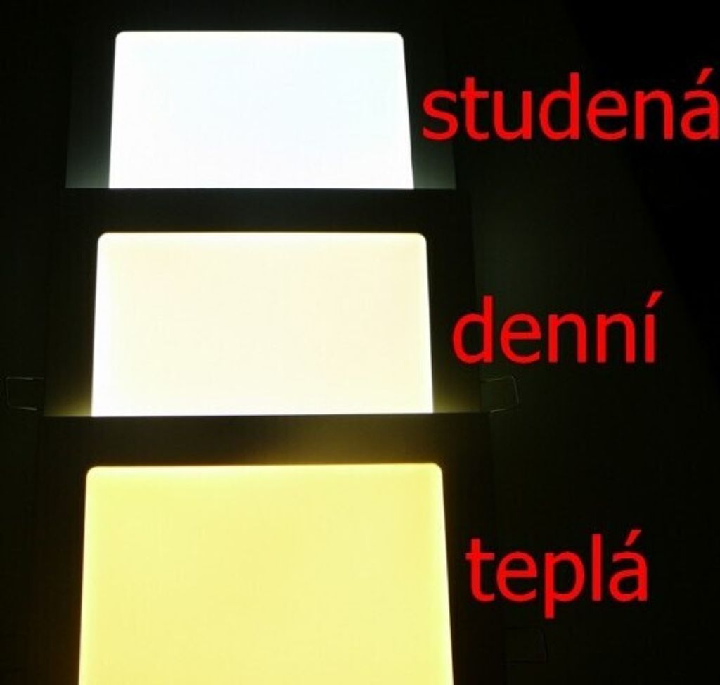 LED Solution Bílý vestavný LED panel hranatý 170 x 170mm Obrázek produktu 5