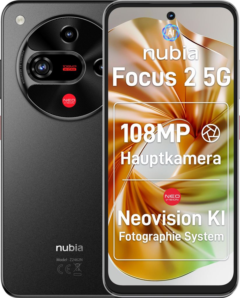 Nubia Focus 2 5G 8GB/256GB Black Produktbild 