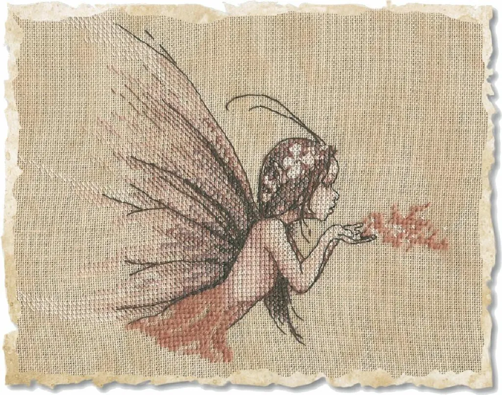 Kit Point de Croix pour Déco Féerique - Nimue Elfenstaub 12x16cm 57K