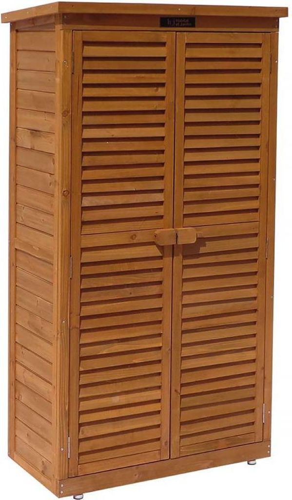 Armadio da giardino "Space" - 87 x 46,5 x 160 cm - Marrone Immagine del prodotto 