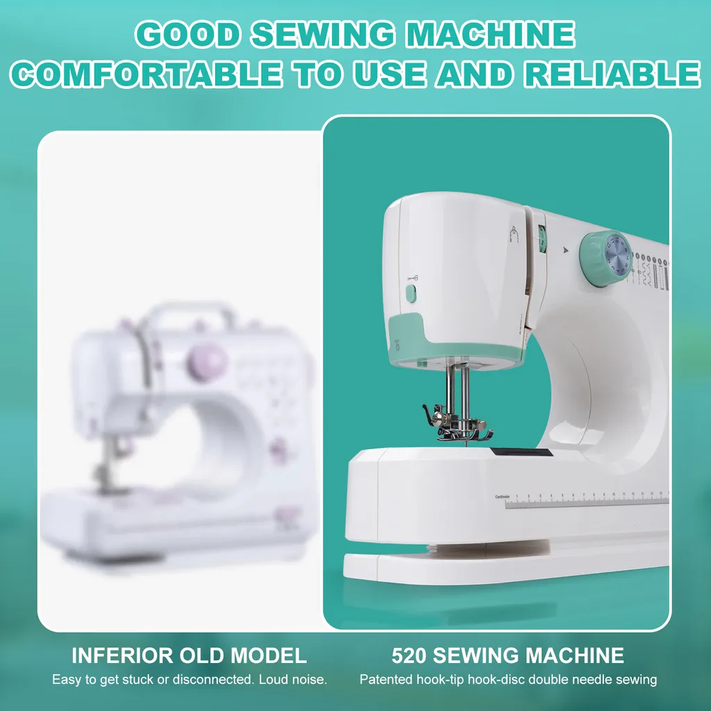 Machine à coudre 12 points compacte pour retouches et ourlets faciles - 8