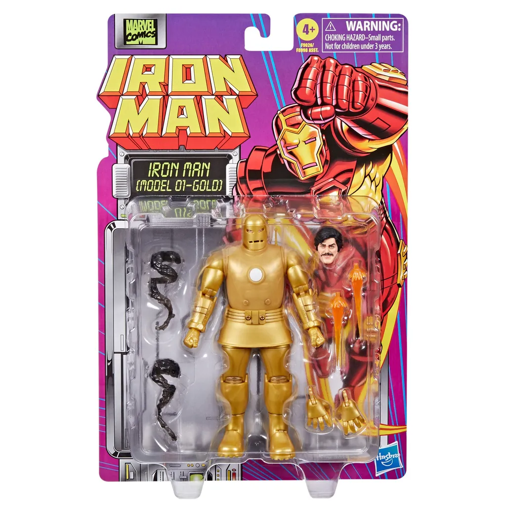 Figurine Hasbro Marvel Iron Man Model 01 Gold 15cm Replica de Collection