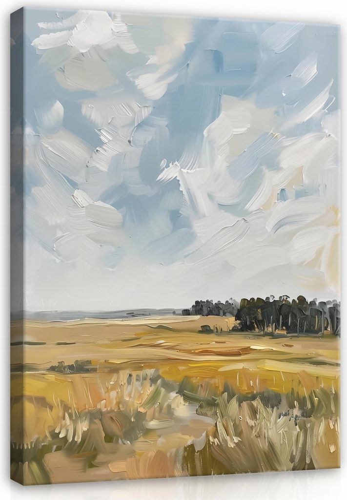 Bilder Landschaft Natur Wie gemalt 60x40 cm XXL Canvas Bild auf Leinwand Leinwandbilder Leinwandbild Wandbilder Wohnzimmer Schlafzimmer